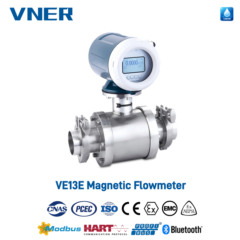 VE13 Hygienisk elektromagnetisk flödesmätare