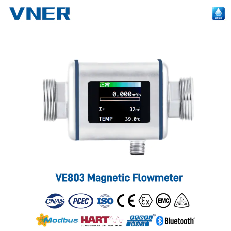 VE803 Kompakt elektromagnetisk flödesmätare